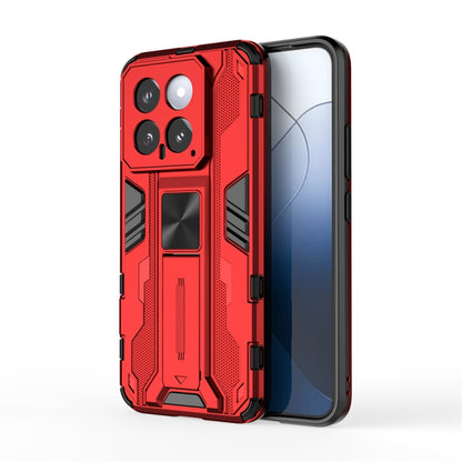 For Xiaomi 14 Supersonic Armor PC Hybrid TPU Phone Case(Red) - 14 Cases by buy2fix | Online Shopping UK | buy2fix