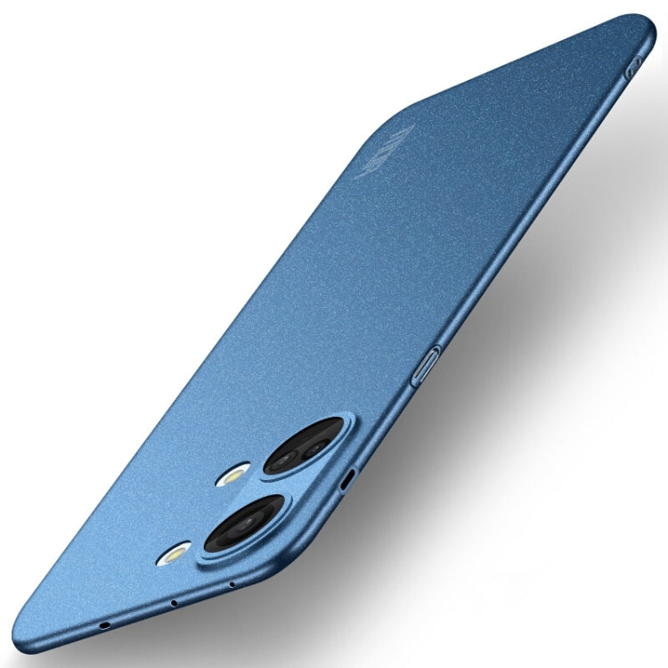 For OnePlus Ace 2V / Nord 3 MOFI Fandun Series Frosted PC Ultra-thin All-inclusive Phone Case(Blue) - OnePlus Cases by MOFI | Online Shopping UK | buy2fix