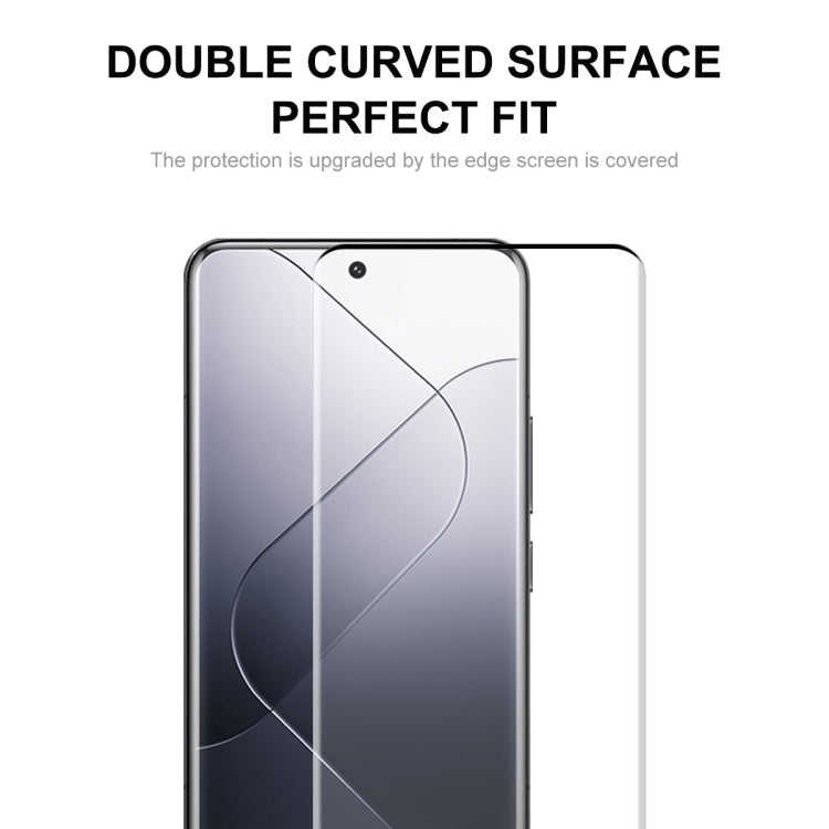 For Xiaomi 14 Pro 2pcs ENKAY Hat-Prince Heat Bending Full Side Glue Tempered Glass Film - 14 Pro Tempered Glass by ENKAY | Online Shopping UK | buy2fix