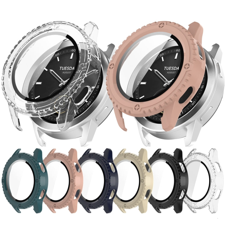 For Xiaomi Watch S3 PC + Tempered Film Integrated Watch Protective Case(Transparent) - Watch Cases by buy2fix | Online Shopping UK | buy2fix