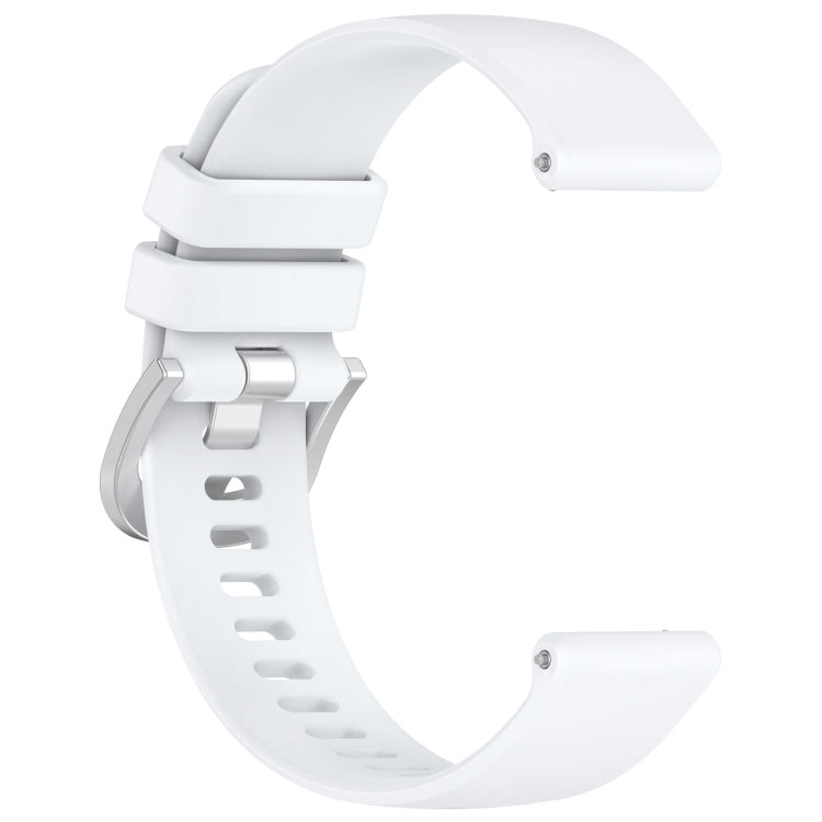 For Xiaomi Watch S3 Glossy Surface Silicone Watch Band(White) - Watch Bands by buy2fix | Online Shopping UK | buy2fix