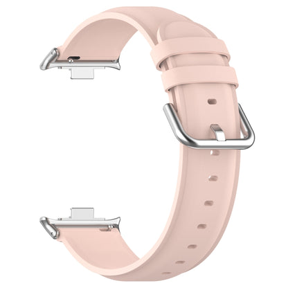 For Xiaomi Mi Band 8 Pro Round Tail Top Layer Leather Watch Band(Pink) - Watch Bands by buy2fix | Online Shopping UK | buy2fix