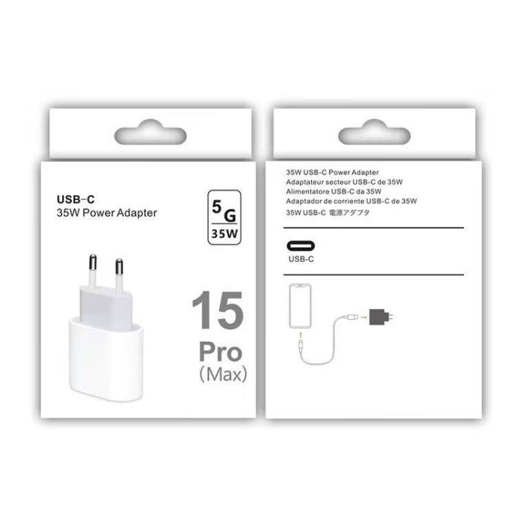 PD35W USB-C / Type-C Port Charger for iPhone / iPad Series, EU Plug - USB Charger by buy2fix | Online Shopping UK | buy2fix