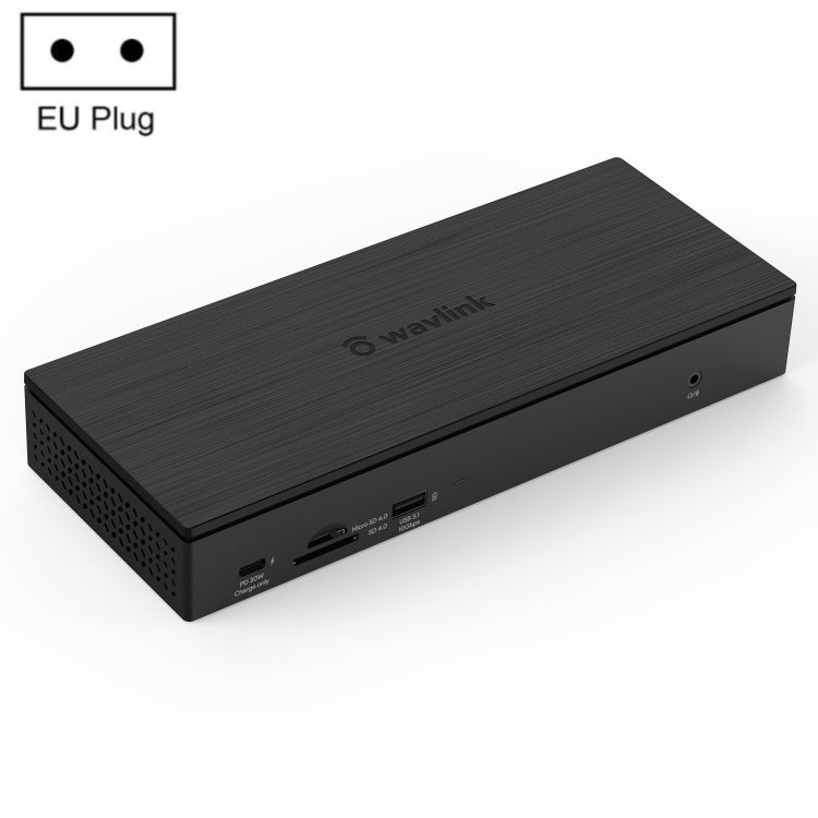 WAVLINK UG69PD10 1 to 4 Screens 4K/5K AV Transfer USB-C to HD Type-C Docking Station Hub, Plug:EU Plug - USB HUB by WAVLINK | Online Shopping UK | buy2fix