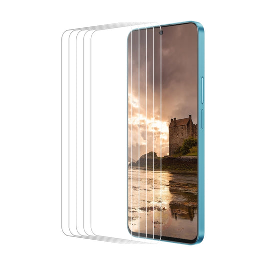 For vivo iQOO 12 5pcs ENKAY 9H Big Arc Edge High Aluminum-silicon Tempered Glass Film - iQOO 12 Tempered Glass by ENKAY | Online Shopping UK | buy2fix