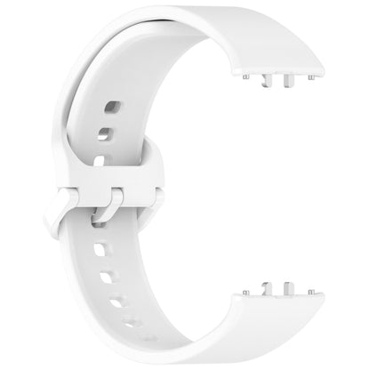 For Samsung Galaxy Fit 3 SM-R390 Solid Color Buckle Silicone Watch Band(White) - Watch Bands by buy2fix | Online Shopping UK | buy2fix