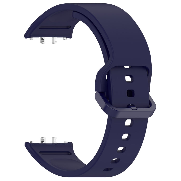 For Samsung Galaxy Fit 3 SM-R390 Solid Color Buckle Silicone Watch Band(Dark Blue) - Watch Bands by buy2fix | Online Shopping UK | buy2fix