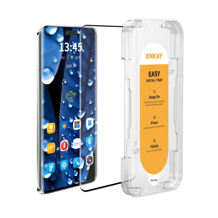 For Xiaomi 14 Civi / Civi 4 Pro ENKAY Easy Install Hot Bending Full Coverage Side Glue Tempered Glass Film -  by ENKAY | Online Shopping UK | buy2fix