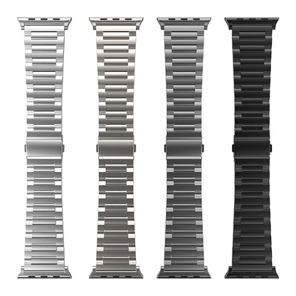 For Apple Watch Series 9 45mm I-Shaped Titanium Watch Band(Sliver) - Watch Bands by buy2fix | Online Shopping UK | buy2fix