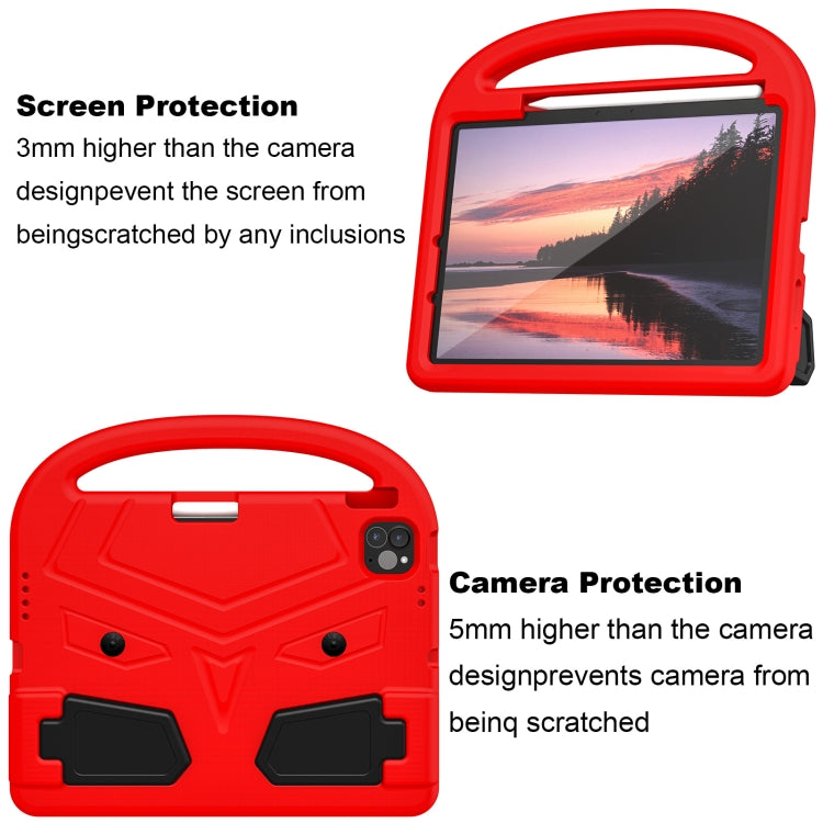 For iPad Air 11 2024 Sparrow Style Shockproof Kickstand EVA Tablet Case(Red) - iPad Air 11 2024 Cases by buy2fix | Online Shopping UK | buy2fix