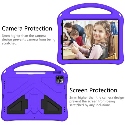 For iPad Air 11 2024 EVA Shockproof Tablet Case with Holder(Purple) - iPad Air 11 2024 Cases by buy2fix | Online Shopping UK | buy2fix