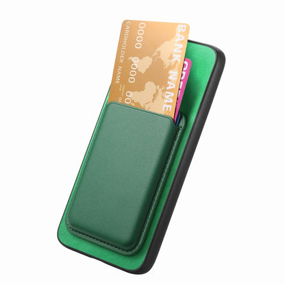 For Xiaomi Redmi K70 / K70 Pro 5G Retro Magsafe Card Bag PU Back Cover Phone Case(Green) - K70 Pro Cases by buy2fix | Online Shopping UK | buy2fix