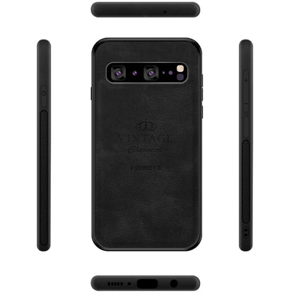 PINWUYO Shockproof Waterproof Full Coverage PC + TPU + Skin Protective Case for Galaxy S10 5G(Brown) - Galaxy Phone Cases by PINWUYO | Online Shopping UK | buy2fix