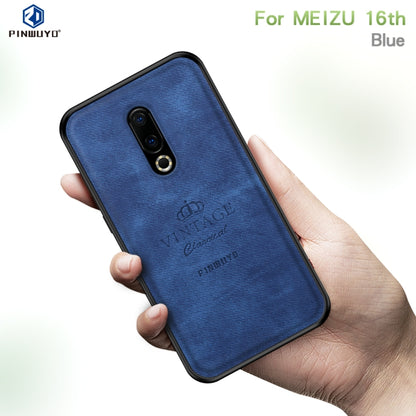 PINWUYO Shockproof Waterproof Full Coverage PC + TPU + Skin Protective Case for Meizu 16th(Blue) - Meizu by PINWUYO | Online Shopping UK | buy2fix