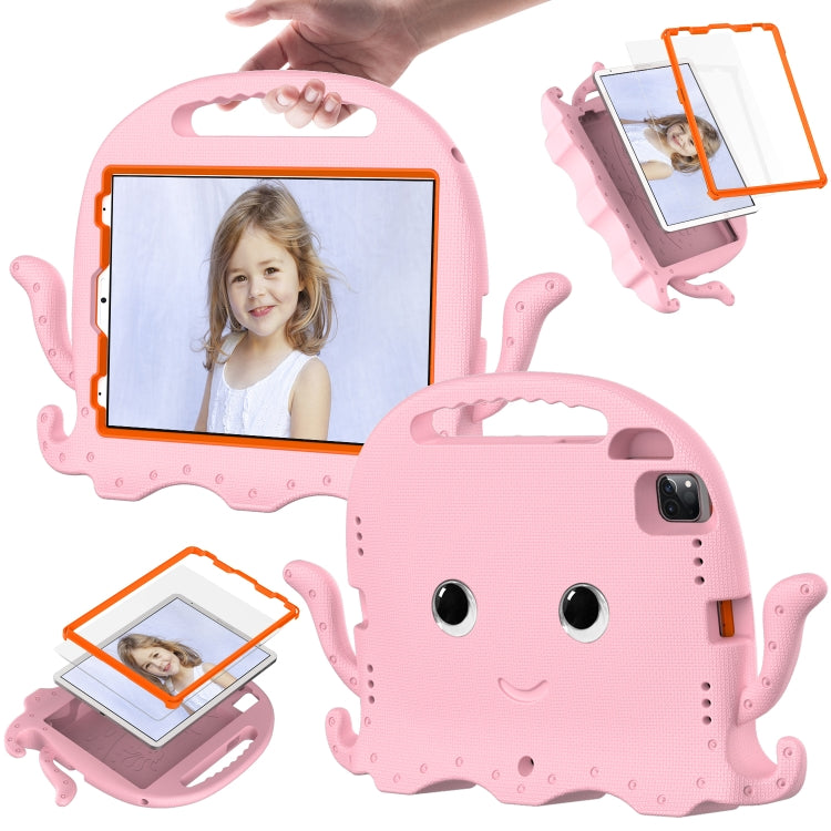 For iPad Air 11 2024 Octopus Style EVA Hybrid PC Shockproof Tablet Case with Strap(Pink) - iPad Air 11 2024 Cases by buy2fix | Online Shopping UK | buy2fix