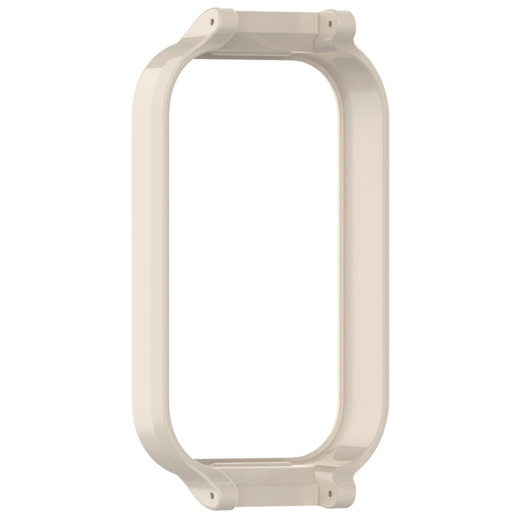 For Xiaomi Smart Band 8 Active Half Pack PC Watch Protective Case(Creamy White) - Watch Cases by buy2fix | Online Shopping UK | buy2fix