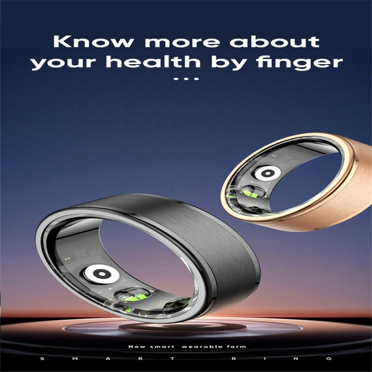 R03 SIZE 7 Smart Ring, Support Heart Rate / Blood Oxygen / Sleep / Multiple Sports Modes(Black) - Smart Rings / Smart Telephones by buy2fix | Online Shopping UK | buy2fix