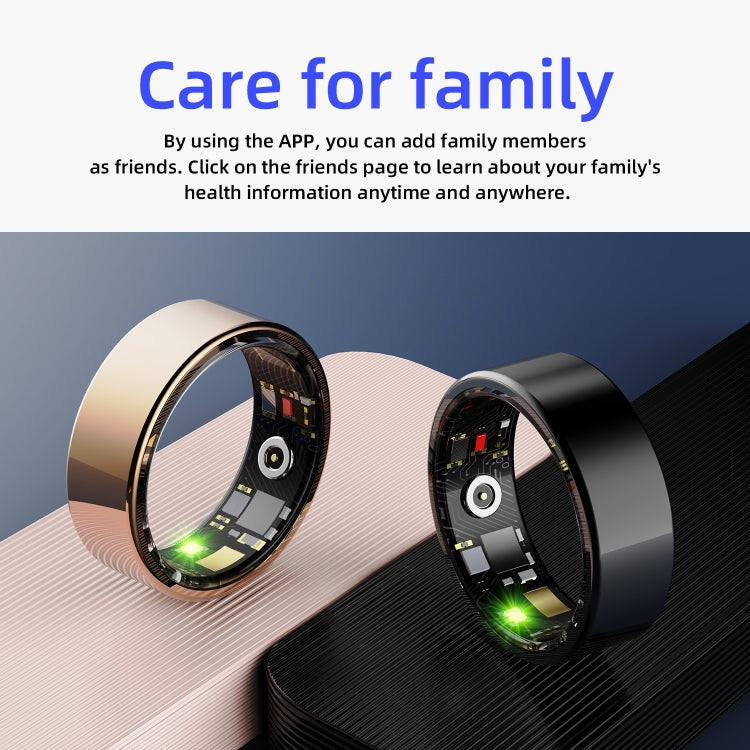 R11M SIZE 9 Smart Ring, Support Heart Rate / Blood Oxygen / Sleep / Multiple Sports Modes(Gold) - Smart Rings / Smart Telephones by buy2fix | Online Shopping UK | buy2fix