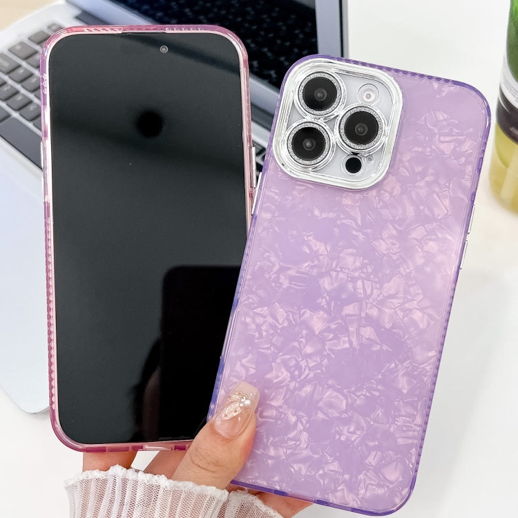 For iPhone 16 Pro Plating Glitter Texture TPU Phone Case with Lens Film(White  Tinfoil Texture) - iPhone 16 Pro Cases by buy2fix | Online Shopping UK | buy2fix