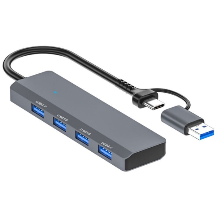 ADS-305D USB / Type-C to USB3.0 4-Ports USB HUB Computer Laptop Adapter Docking Station - USB 3.0 HUB by buy2fix | Online Shopping UK | buy2fix