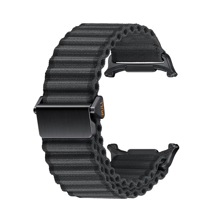 For Apple Watch Ultra 2 49mm Off Road Magnetic Buckle Braided Nylon Watch Band(Dark Gray) - Watch Bands by buy2fix | Online Shopping UK | buy2fix