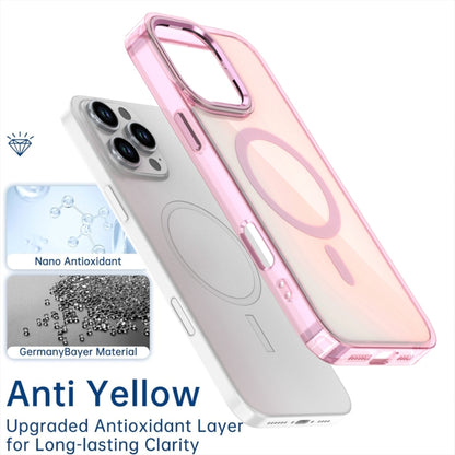 For iPhone 16 Pro Max Bright Shadow Magsafe Discoloration Phone Case(Pink) - iPhone 16 Pro Max Cases by buy2fix | Online Shopping UK | buy2fix