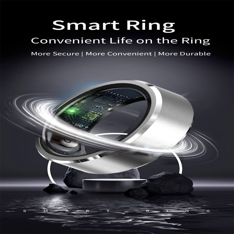 R5 SIZE 9 Smart Ring, Support Health Monitoring / Multiple Sports Modes(Silver) - Smart Rings / Smart Telephones by buy2fix | Online Shopping UK | buy2fix