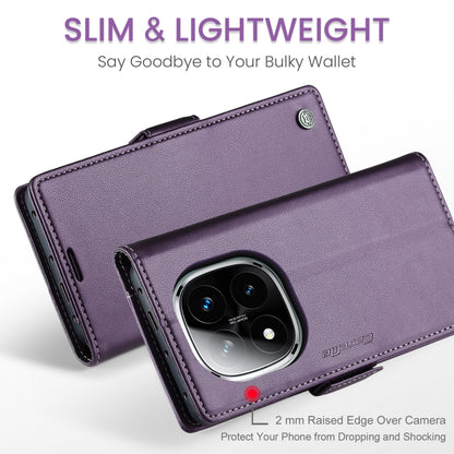 For Redmi Note 14 Pro 5G CaseMe 023 Butterfly Buckle Litchi Texture RFID Anti-theft Leather Phone Case(Purple) - Note 14 Pro Cases by CaseMe | Online Shopping UK | buy2fix