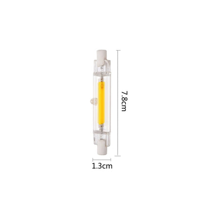 R7S 5W COB LED Lamp Bulb Glass Tube for Replace Halogen Light Spot Light,Lamp Length: 78mm, AC:220v(Cool White) - LED Blubs & Tubes by buy2fix | Online Shopping UK | buy2fix