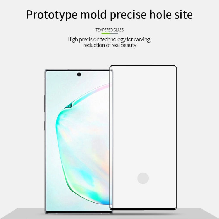 PINWUYO 9H 3D Hot Bending Tempered Glass Film for Galaxy Note10（Black） - Galaxy Tempered Glass by PINWUYO | Online Shopping UK | buy2fix