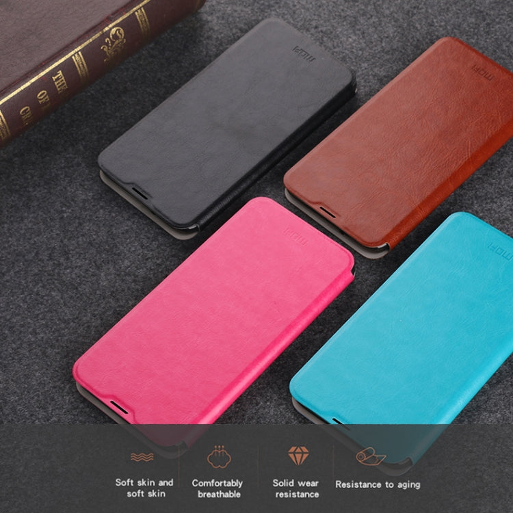For Xiaomi  Mi 9 Pro MOFI Rui Series Classical Leather Flip Leather Case With Bracket Embedded Steel Plate All-inclusive(Red) - Xiaomi Cases by MOFI | Online Shopping UK | buy2fix
