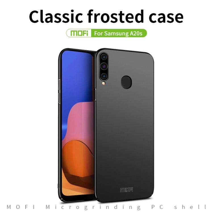 For Galaxy A20S MOFI Frosted PC Ultra-thin Hard Case(Blue) - Galaxy Phone Cases by MOFI | Online Shopping UK | buy2fix