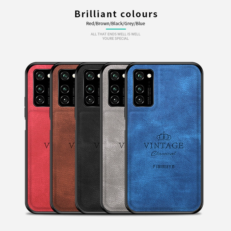 For Huawei Honor V30 / V30 Pro PINWUYO Zun Series PC + TPU + Skin Waterproof And Anti-fall All-inclusive Protective Shell(Red) - Honor Cases by PINWUYO | Online Shopping UK | buy2fix