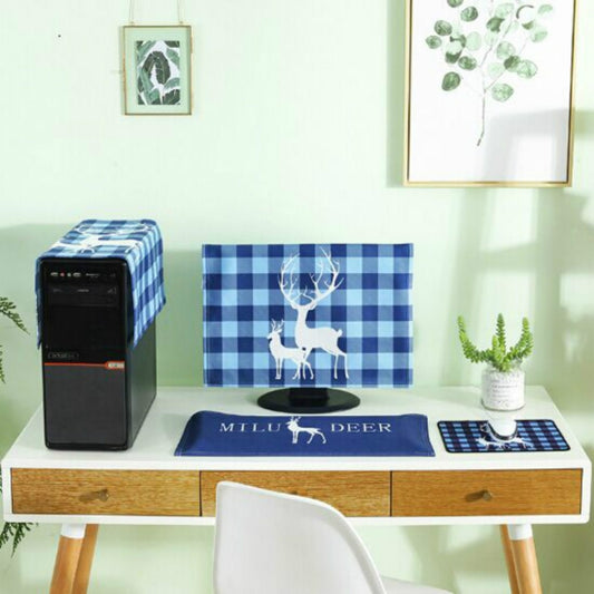 3 in 1 Simple Desktop Computer PC Dust Cover, Size:23-24 inch(Deer) - Dust Covers by buy2fix | Online Shopping UK | buy2fix