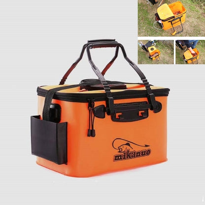 Thickened Multifunctional Folding Live Fish Box Fishing Bucket, Size:50 cm (with Handle and Side Pocket) - Storage Boxes & Storage Bags by buy2fix | Online Shopping UK | buy2fix