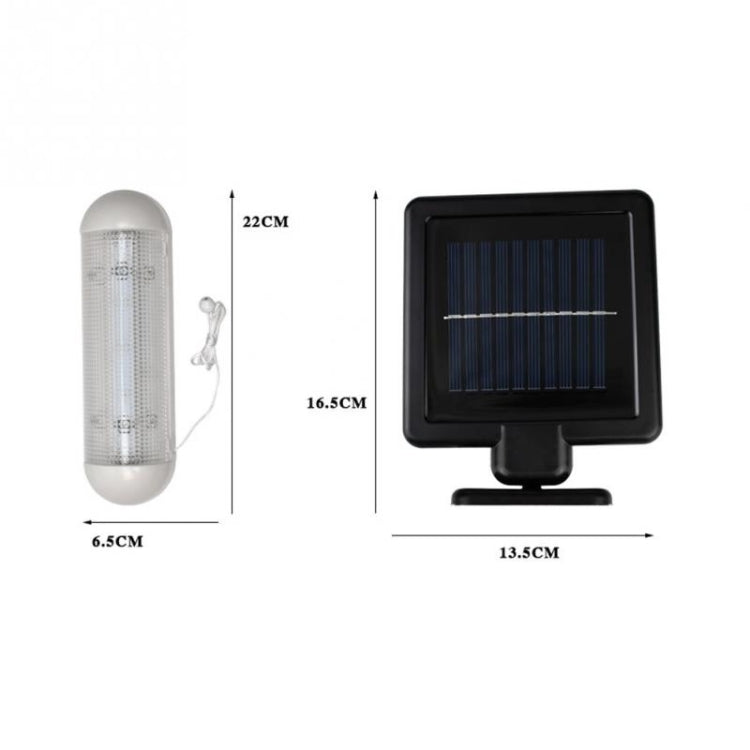 Double-lamp Wall-mounted LED Solar Powered Shed Light IP44 Waterproof Outdoor Pull Lamp - Solar Lights by buy2fix | Online Shopping UK | buy2fix