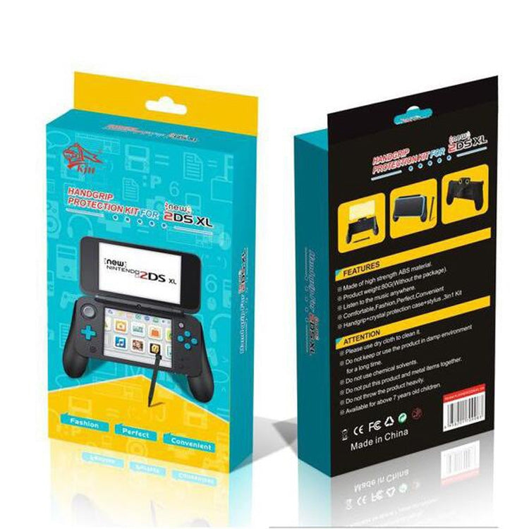 KJH 3 in 1 Handgrip Kit Game Grip + Crystal Ccover + Touch Pen for NEW 2DSLL - Gamepads by KJH | Online Shopping UK | buy2fix