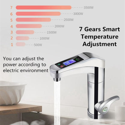 Intelligent Instant Digital Hot Water Faucet Hot and Cold Water Heater, EU Plug(White) - Faucets & Accessories by buy2fix | Online Shopping UK | buy2fix