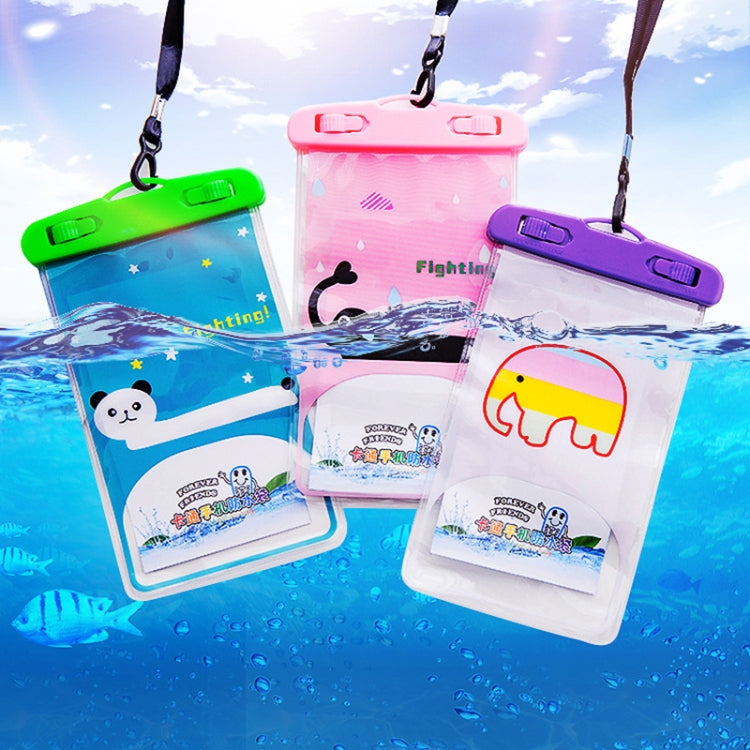 10 PCS Large Outdoor Photo Transparent Waterproof Cartoon Mobile Phone Bag, Style:Puppy - Waterproof Bag by buy2fix | Online Shopping UK | buy2fix