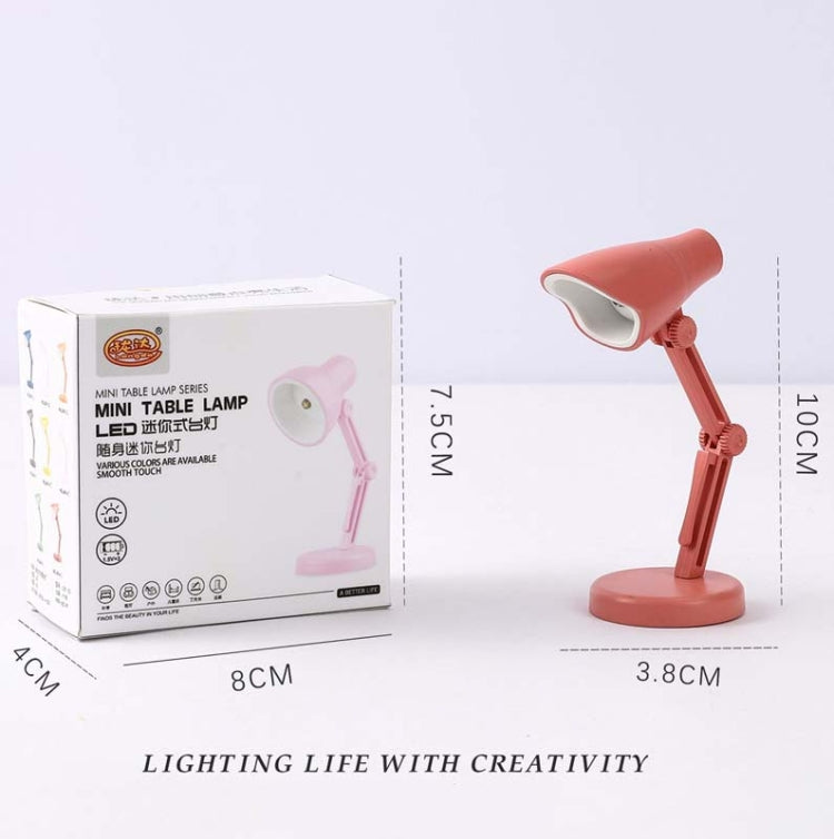 3 PCS Mini LED Desk Lamp Folding Portable Night Light Magnetic Eye Protection Desk Lamp(LD01-Rose Red) - Desk Lamps by buy2fix | Online Shopping UK | buy2fix