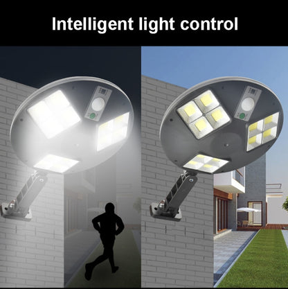 144 COB Solar Human Body Sensor Street Light Garden Wall Light with Remote Control Outdoor Security Light - Solar Lights by buy2fix | Online Shopping UK | buy2fix