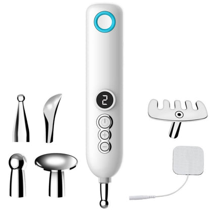 Smart  Rechargeable Meridian Pen Hot Compress Pulse Acupuncture Acupuncture Massager, Specification： Upgrade - Massage & Relaxation by buy2fix | Online Shopping UK | buy2fix