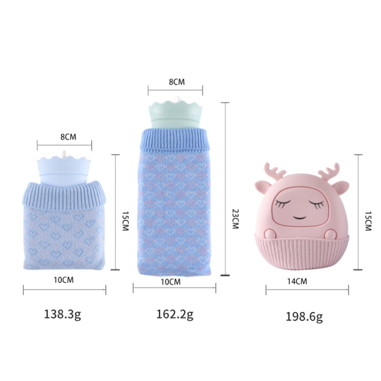 Winter Silicone Hand Warmer Cartoon Cute Water Injection Warm Water Bag, Colour: Pink Love - Hot Water Bags by buy2fix | Online Shopping UK | buy2fix