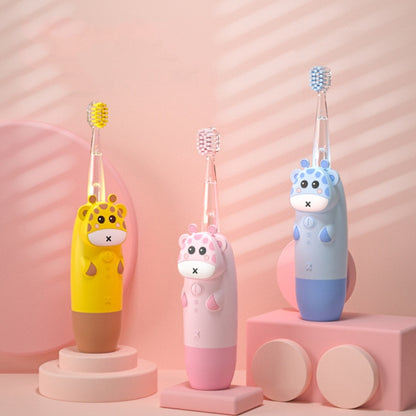 Children Cartoon Colorful Waterproof Electric Toothbrush Smart Sonic Toothbrush(Blue) - Toothbrushes by buy2fix | Online Shopping UK | buy2fix