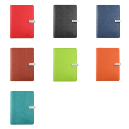 A5 Three-Dimensional Leather Pattern Notebook Set With 16GB U Disk, Specification: U Disk Style(Navy Blue) - Notebooks by buy2fix | Online Shopping UK | buy2fix