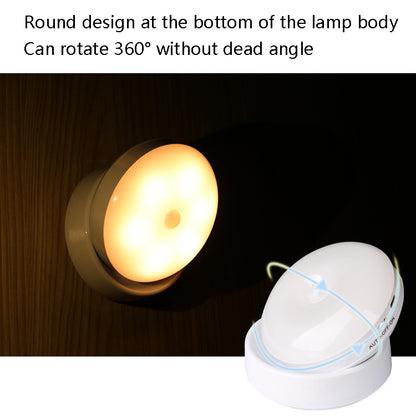 DMK-6PL Kitchen Cabinet Body Infrared Sensing Lamp, Style: Rotate Battery(White Light) - Sensor LED Lights by buy2fix | Online Shopping UK | buy2fix