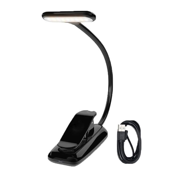 8021 Mini Book Clip Light LED Music Score Eye Protection Reading Lamp(Black) - Desk Lamps by buy2fix | Online Shopping UK | buy2fix