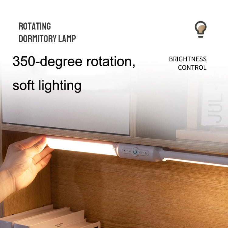 LED Table Light Student Dormitory Reading Lights, Style: Charge Type (White) - Desk Lamps by buy2fix | Online Shopping UK | buy2fix