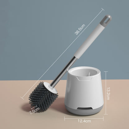TPR Soft Glue Long-handle Toilet Brush with Base, Spec: Floor Type - Toilet Accessories by buy2fix | Online Shopping UK | buy2fix