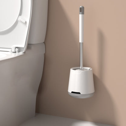 TPR Soft Glue Long-handle Toilet Brush with Base, Spec: Wall-mounted Type - Toilet Accessories by buy2fix | Online Shopping UK | buy2fix